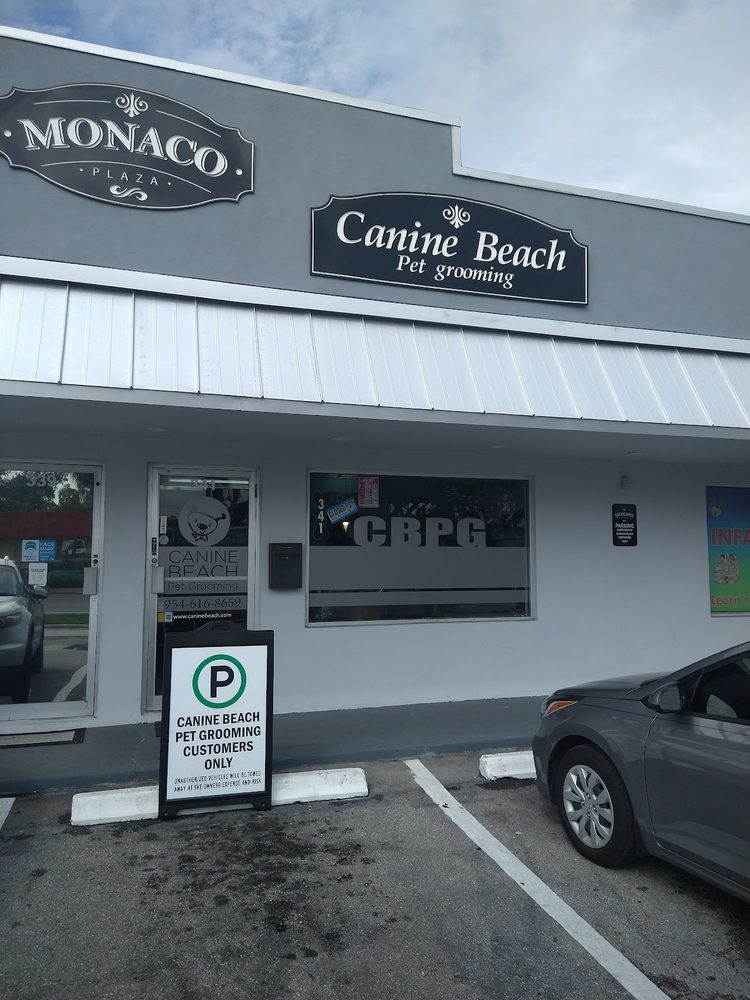canine beach storefront exterior